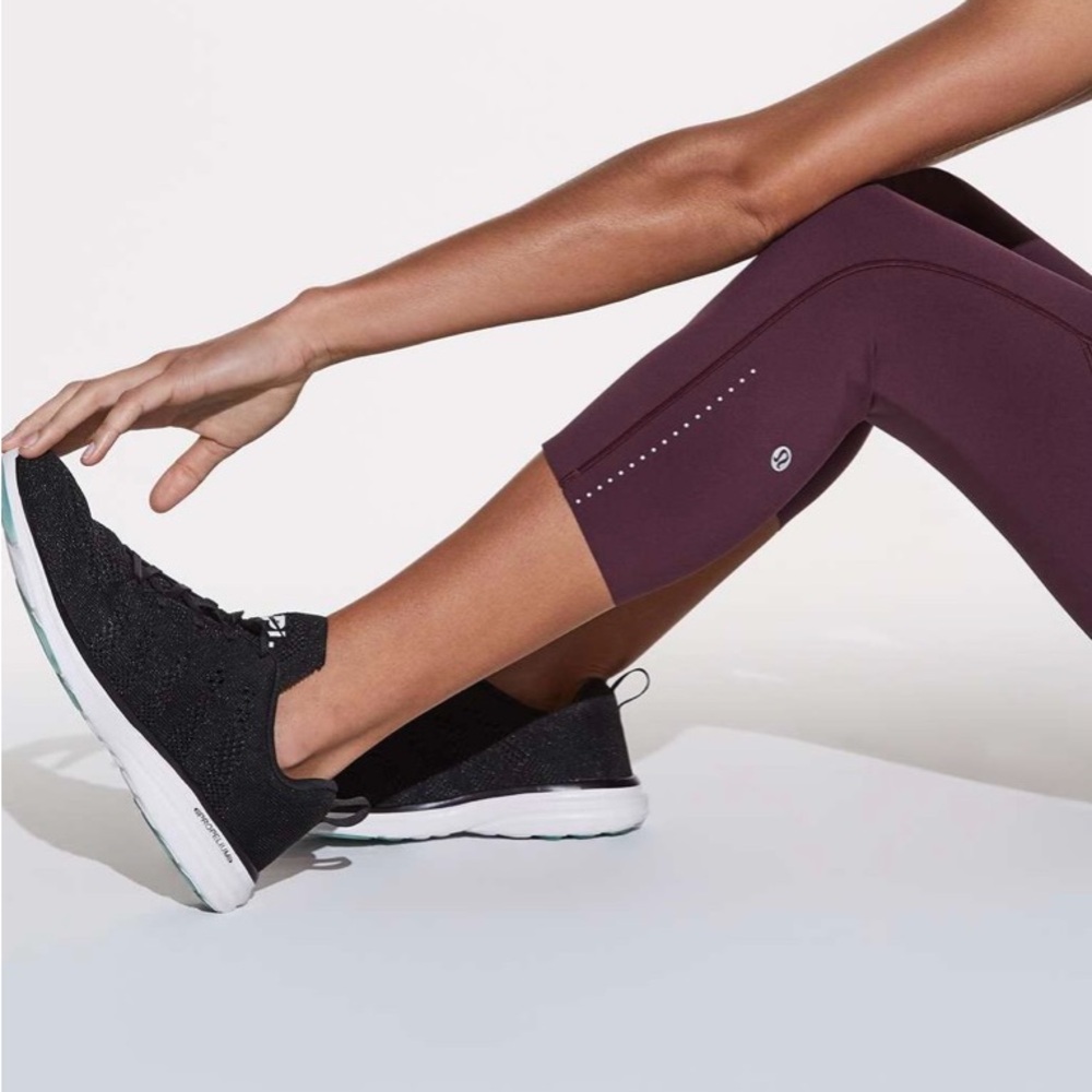 #28 Lululemon Fast Free Crop ll Nulux 19" 
Sz 8, Dark Adobe, Reflective Run Gym - Picture 4 of 14